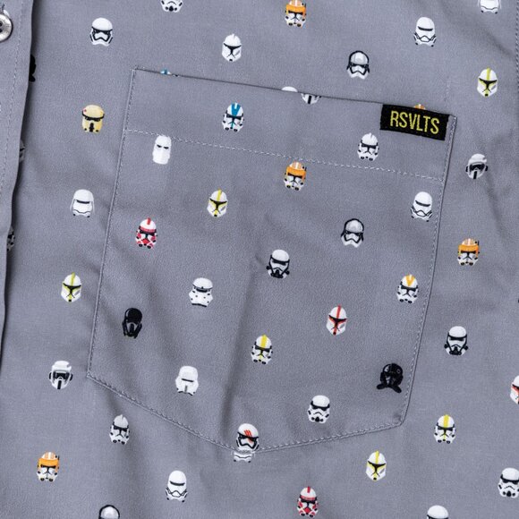 RSVLTS - Star Wars “Lil Troopers” Button Down Small - NWT - Picture 4 of 8